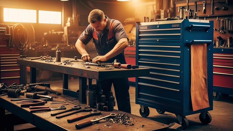  خرید جعبه ابزار کامل چرخ‌دار