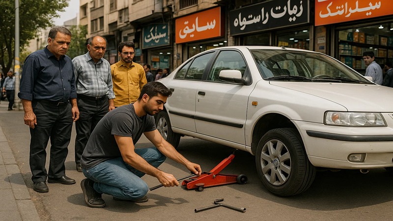 نحوه تعویض سریع لاستیک فقط در ۵ دقیقه!