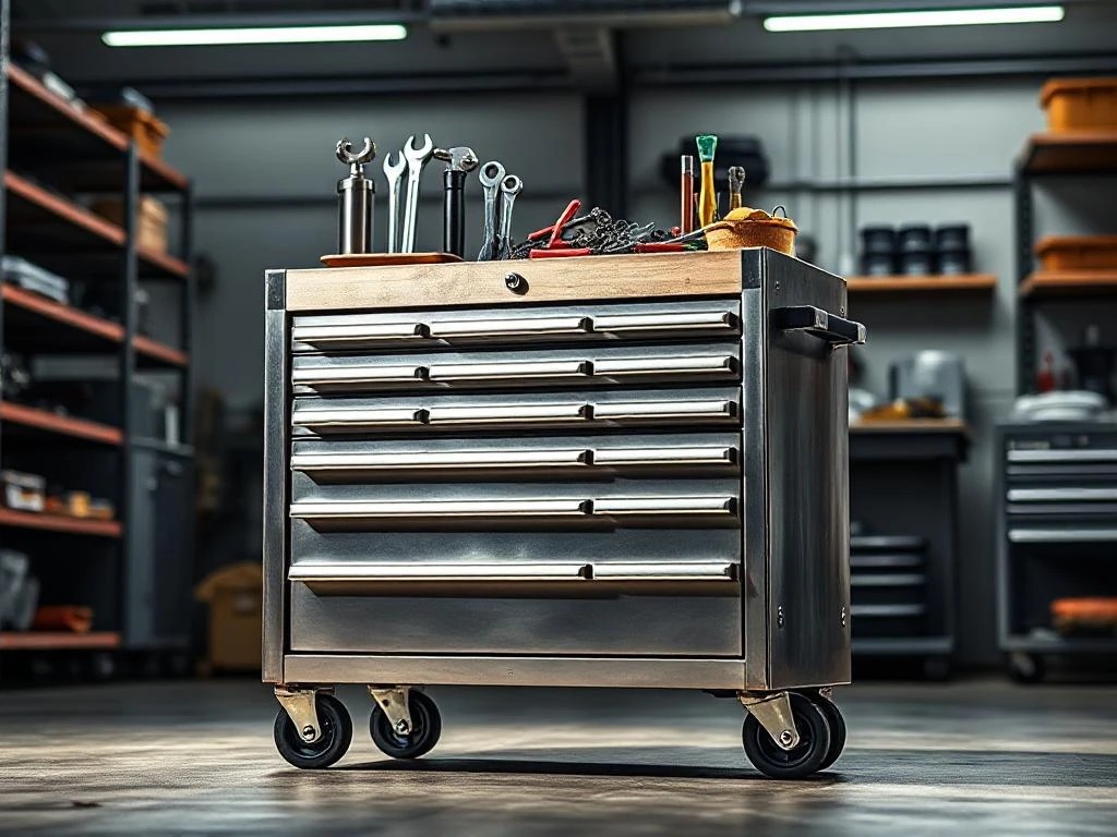 جعبه ابزار چرخ دار هفت کشویی HEZBURN