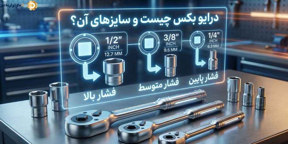 تفاوت درایو ۱/۲ با ۳/۸ و ۱/۴