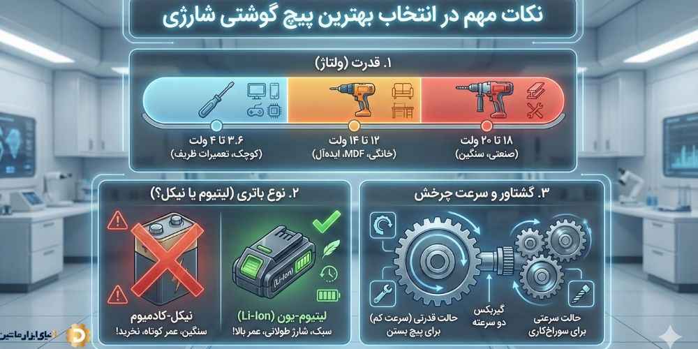 انتخاب بهترین پیچ گوشتی شارژی