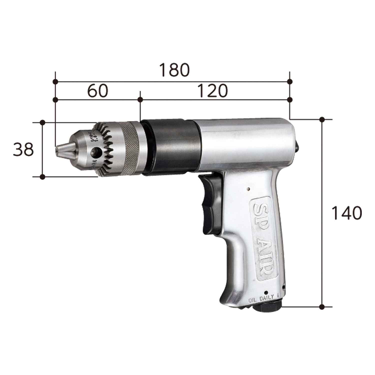 دریل  بادی 10 هفتيري 3000 دور  مدل SP-1540 