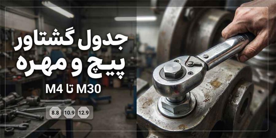 جدول گشتاور پیچ و مهره + راهنمای انتخاب گشتاور مناسب