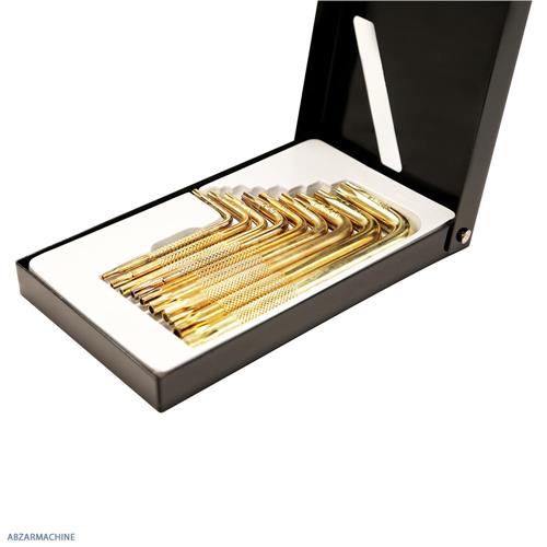 سری آچار آلن ستاره ای سوراخ دار L شکل FORCE