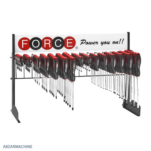 سری پیچ گوشتی تخت و چهارسو با استند 75 عددی  Force  