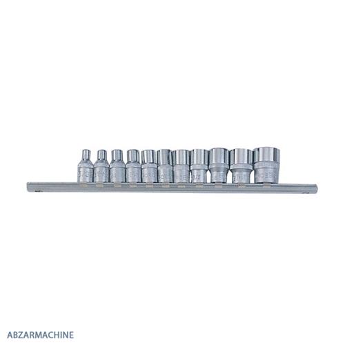 سری آچار بکس  1/4 درایو کوتاه 11 پارچه اینچی FORCE