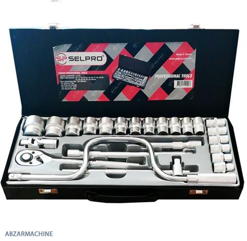 جعبه بکس 1/2 اینچ درایو 24 پارچه SELPRO