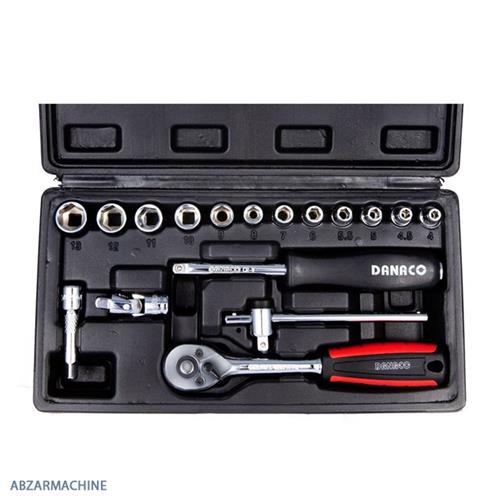 جعبه بکس 1/4 اینچ درایو 17 پارچه  DANA PLUS