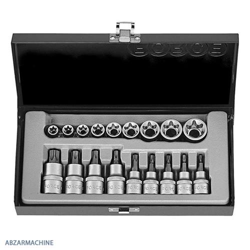 جعبه بکس ستاره ای و تورکس 18 عددی 3/8 و 1/2 درایو FORCE