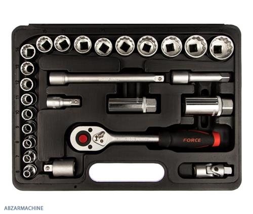 جعبه بکس 26 عددی 3/8 درایو 6 و 12 پر FORCE