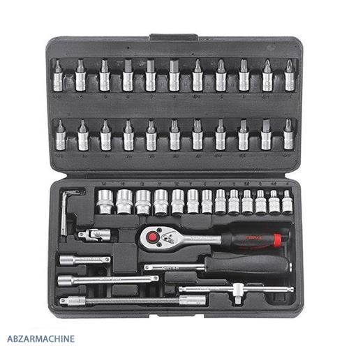 جعبه بکس 1/4 اینچ درایو 46 پارچه 12 پر FORCE