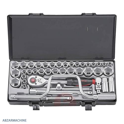 جعبه بكس 1/2درايو 41 عدد اينچ و ميليمتر FORCE