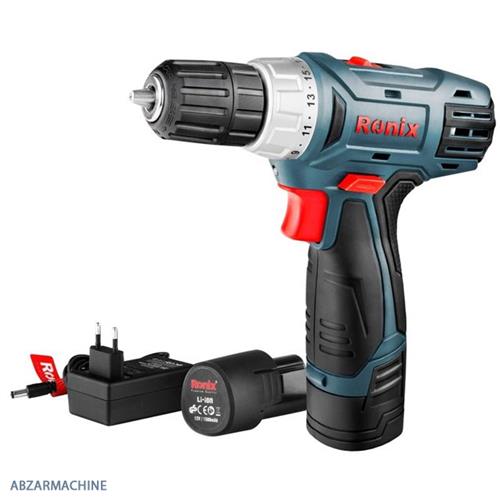 دریل پیچ گوشتی شارژی سه نظام 12 ولت RONIX