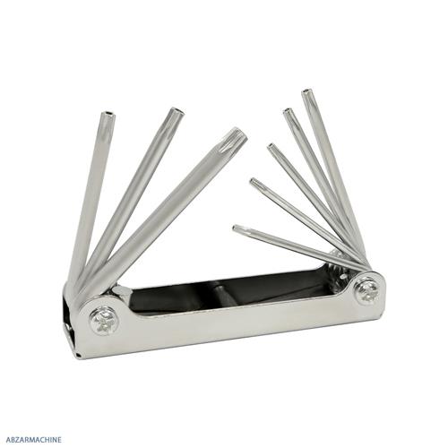ست آچار ستاره ای چاقویی سوراخ دار 8 عددی DANAPLUS