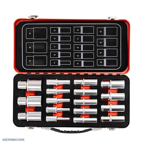 جعبه بکس 17 پارچه 1/2 اینچ درایو 6 پر DANAPLUS