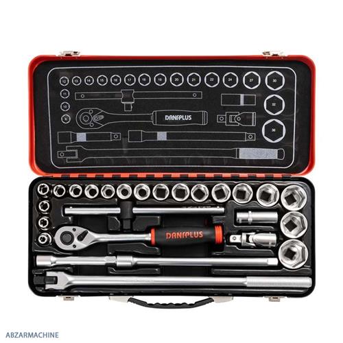 جعبه بکس 1/2 درایو  6 و 12 پر 26 پارچه DANAPLUS