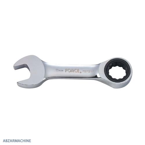 آچار یکسر تخت یکسر رینگ جغجغه ای کوتاه  FORCE