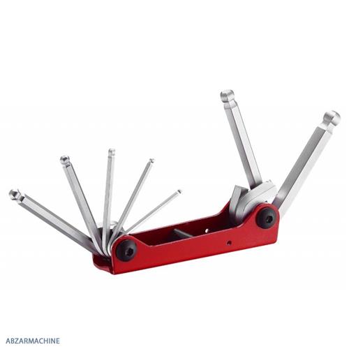 سری آچار آلن سر گرد مشتی 7 عددی FORCE