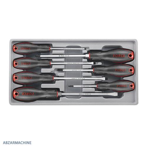 سری پیچ گوشتی تخت و چهارسو 7 عددی  FORCE