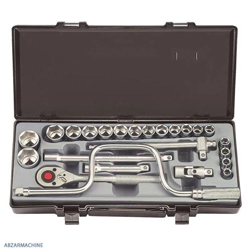 جعبه بکس 1/2 اینچ درایو 24 پارچه FORCE