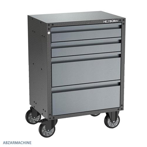 جعبه ابزار چرخ دار چهار کشویی HEZBURN