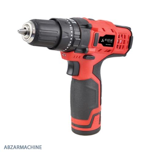 دریل پیچ گوشتی شارژی ۱۲ ولت دو دور چکشی محک